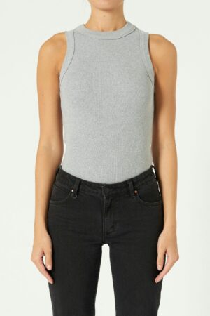 SFKT GRAY SLEEVLESS TOP